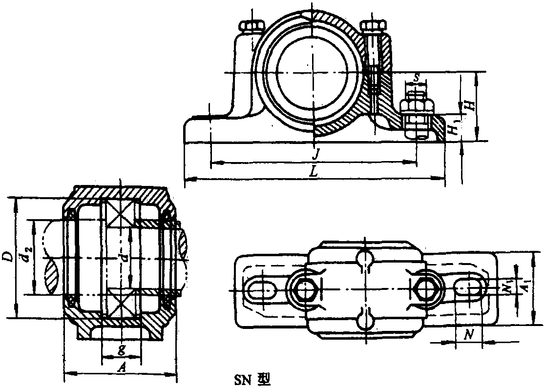 12.滾動軸承座 (GB/T 7813—1998)